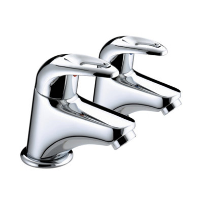 Bristan J 3/4 C Java Bath Taps Chrome Bath Pillar Taps Pair 3/4" Tap from B&Q