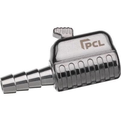 B&Q -  7.9mm Air Connector Single Clip-On Tyre Valve Hose Tail Straight Open End