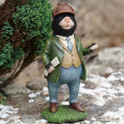 Burgess Mr Mole Resin Ornament Wind In The Willows Animal Home Garden Statue Sculpture Decoration British Gift from B&Q