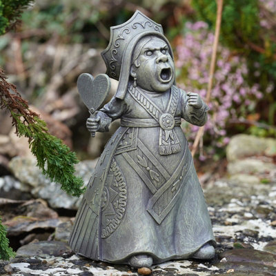 Burgess Queen Of Hearts Resin Statue Alice In Wonderland Sculpture Outdoor Garden Decoration Large Home Ornament from B&Q