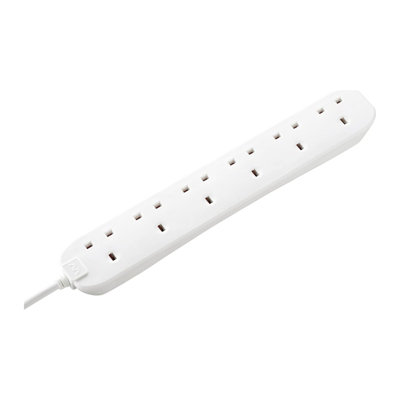 Masterplug Six Socket Extension Lead, 2 Metre Cable, 6-Way Plug - Image 13