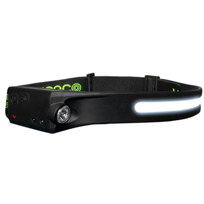 Luceco Usb Rechargeable Flexible Headtorch With Motion Sensor 350Lm + 150Lm