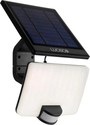 Luceco Guardian Led Solar Floodlight 11W 1500 Lumens Slimline With Pir Sensor 4000K from B&Q