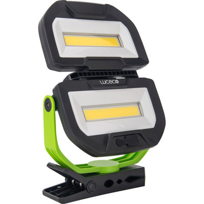 B&Q -  Twin Panel Folding Rechargeable Worklight & Usb 30W 2700Lm