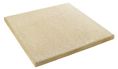Bradstone Textured Buff Reconstituted Stone Paving Slab0.36M² (L)600mm (W)600mm from B&Q