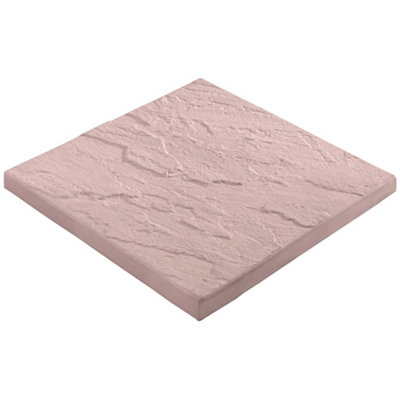 Bradstone Derbyshire Terracotta Reconstituted Stone Paving Slab0.2M² (L)450mm (W)450mm from B&Q
