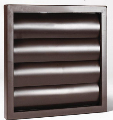 Airvent Brown 100Mm Gravity Air Grille For Optimal Ventilation