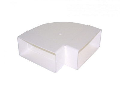 Airvent 90 Degrees Horizontal Ducting Bend100 X 54mm For Efficient Ventilation from B&Q