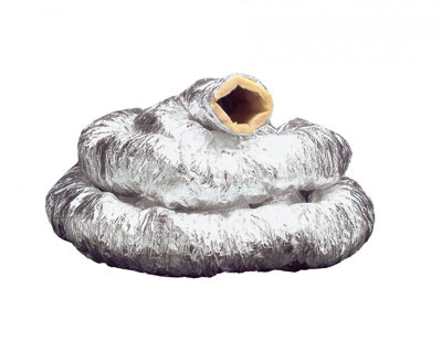 Airvent 100mm Insulated Ducting10M Length For Efficient Ventilation from B&Q