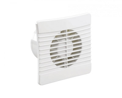Airvent 431302100mm/4" Low Profile Axial Fan With Timer & Backdraught Shutter from B&Q