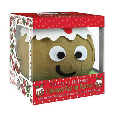 Yes-Online Christmas Pudding Pass The Parcel Novelty Fun Family Kids Xmas Crackers Game from B&Q