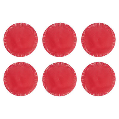 Yes-Online Set Of 6 Round Red Christmas Placemats For Any Dining Table from B&Q