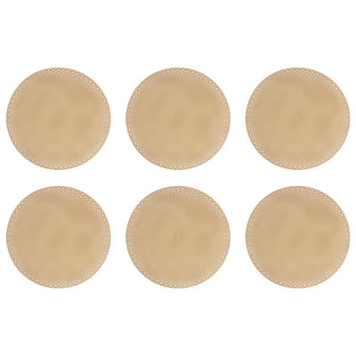 Yes-Online Set Of 6 Round Gold Christmas Placemats For Any Dining Table from B&Q