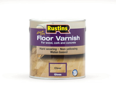 Rustins Floor Varnish GlossClear 2.5Ltr from B&Q