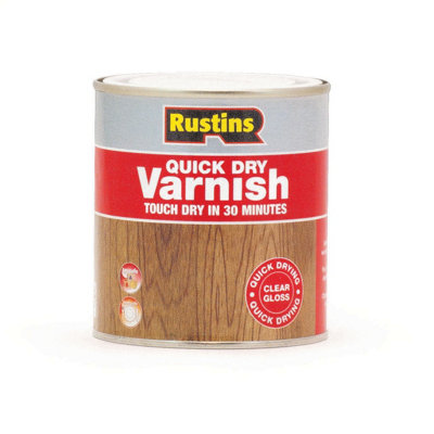 Rustins Quick Dry Varnish Clear Gloss 500Ml from B&Q