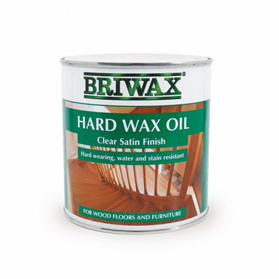 Briwax Hard Wax Oil Clear Satin Finish 2.5L from B&Q