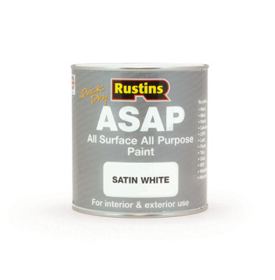 Rustins All Surface All Purpose PaintWhite 1Ltr from B&Q