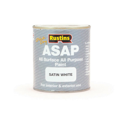 Rustins All Surface All Purpose PaintWhite 500Ml from B&Q