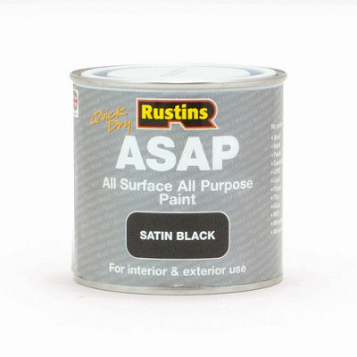 Rustins All Surface All Purpose PaintBlack 250Ml from B&Q