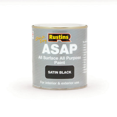 Rustins All Surface All Purpose PaintBlack 500Ml from B&Q