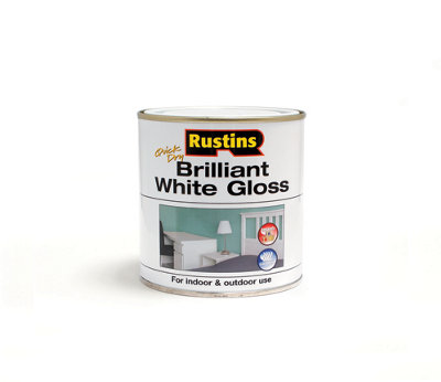Rustins White Brilliant Gloss Paint 250Ml