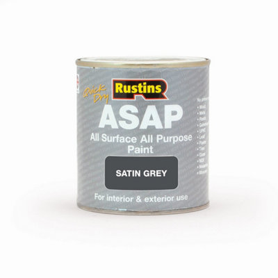Rustins All Surface All Purpose PaintGrey 500Ml from B&Q
