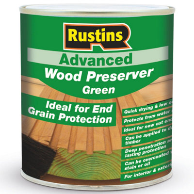 Rustins Advanced End Grain Wood Preserver Green 500ml Timber Decking Finish - Image 4