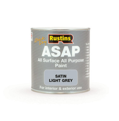 Rustins All Surface All Purpose PaintLight Grey 1Ltr from B&Q