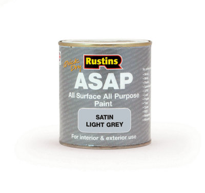 Rustins All Surface All Purpose PaintLight Grey 500Ml from B&Q