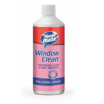 House Mate Window Clean 500Ml Polishing Cream For Mirrors Glass & Shiny Surfaces from B&Q