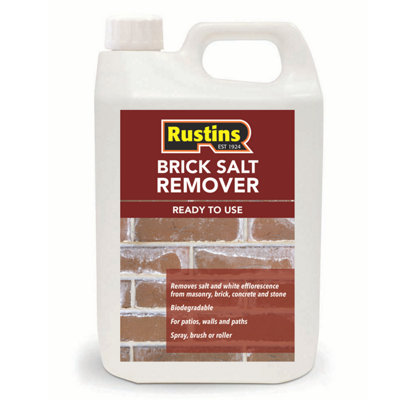 Rustins Brick Salt Remover 4L Ready To Use Removes Salt & White Efflorescence from B&Q