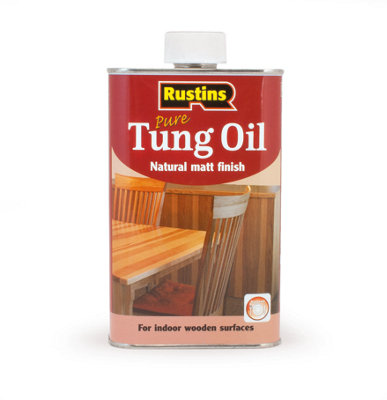 Rustins Pure Tung Oil Matt Non-Toxic Interior Wood Finish 500Ml from B&Q