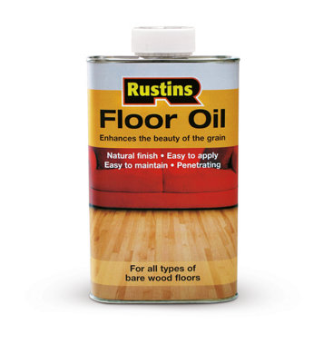 Rustins Floor Oil For Wood Floor Parquet Woodblock Floorboards 1L