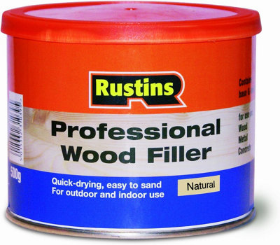 Rustins Professional Wood Filler Natural 1Kg from B&Q