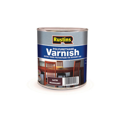 Rustins Polyurethane Varnish Mahogany Satin 1L from B&Q