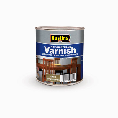 Rustins Polyurethane Varnish Antique Pine Satin 1L from B&Q