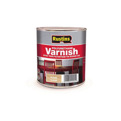 Rustins Polyurethane Varnish Gloss - Clear 1Ltr