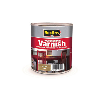Rustins Polyurethane Varnish Oak Gloss 250Ml from B&Q