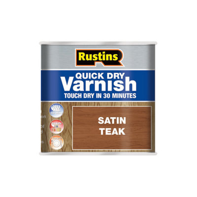 Rustins Quick Dry Varnish Teak 250Ml from B&Q
