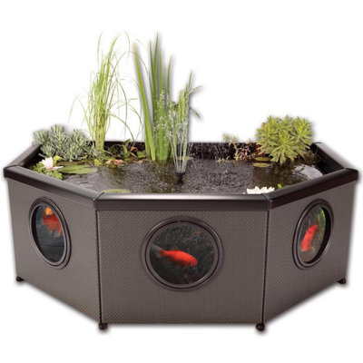 B&Q -  Affinity Grand Half-Moon Pool 480L With Led Lights