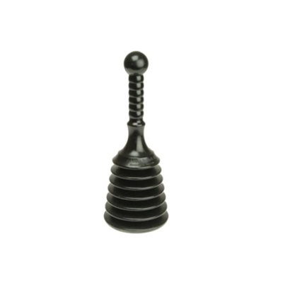 Monument 1460Y One Piece Handy Plunger Black 100mm (4In) from B&Q