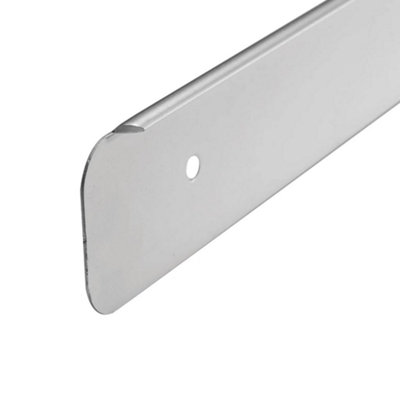 Centurion Europe 40mm Worktop End CapTwin PackSilverFixing Screws Included from B&Q