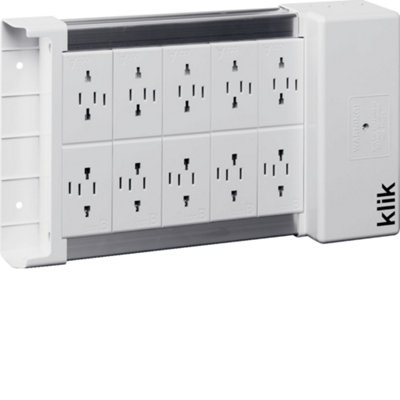 Hager 10 Way Klik Lighting Distribution Unit Klds10