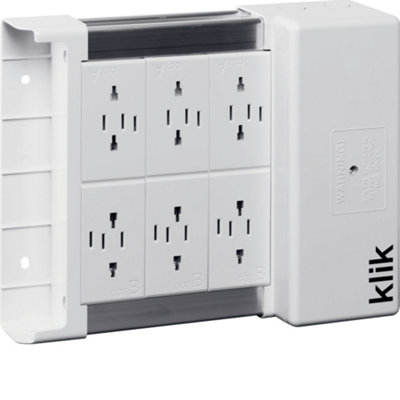 Hager 6 Way Klik Lighting Distribution Unit Klds6