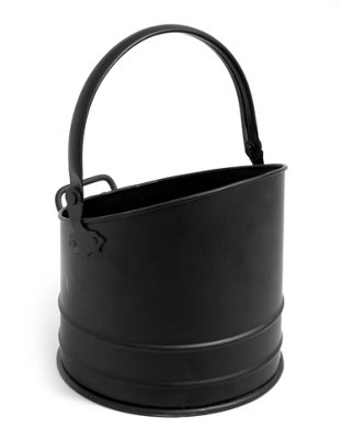 Slemcka Traditional Black Fire Bucket (H)260mm (D)230mm from B&Q