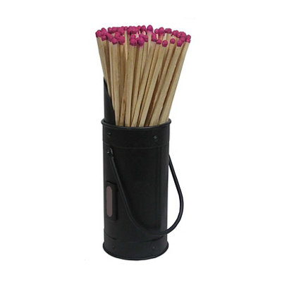 Slemcka Traditional Black Steel Storage Bucket (H)200mm (D)70mm from B&Q