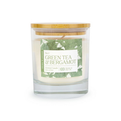 Wax Lyrical Green Tea & Bergamot Medium Jar Candle from B&Q