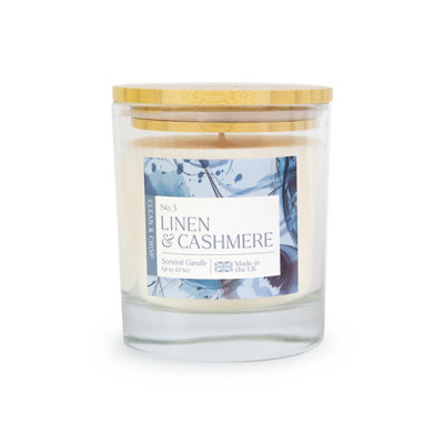 Wax Lyrical Linen & Cashmere Medium Jar Candle from B&Q