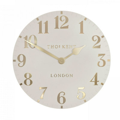 B&Q - Gallery™ Wall Clock: 30Cm Thomas Kent Wall ClockOatmeal