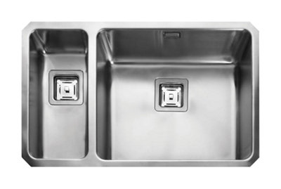 Rangemaster Atlantic Quad Qub4818L Left Hand Small Bowl Undermount Sink
